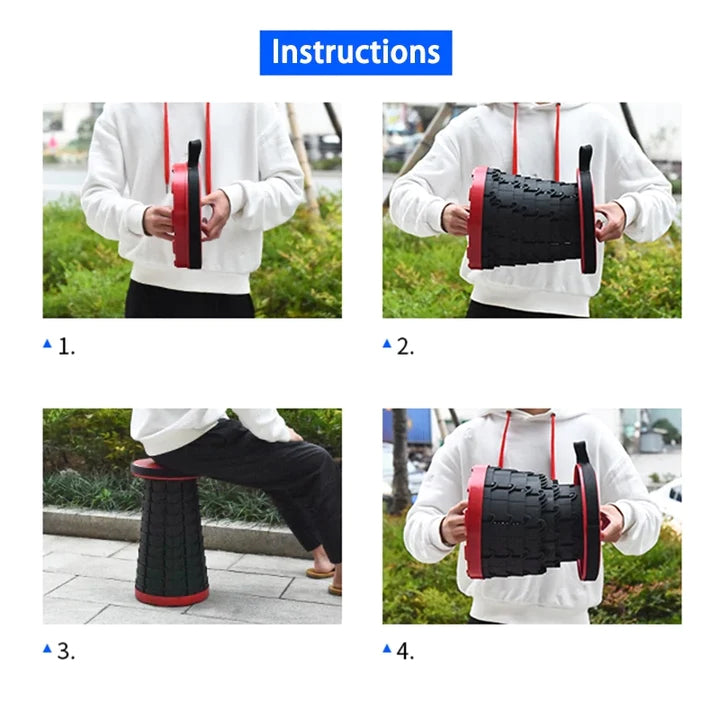 Retractable Stool Folding Chair Outdoor Portable Stool