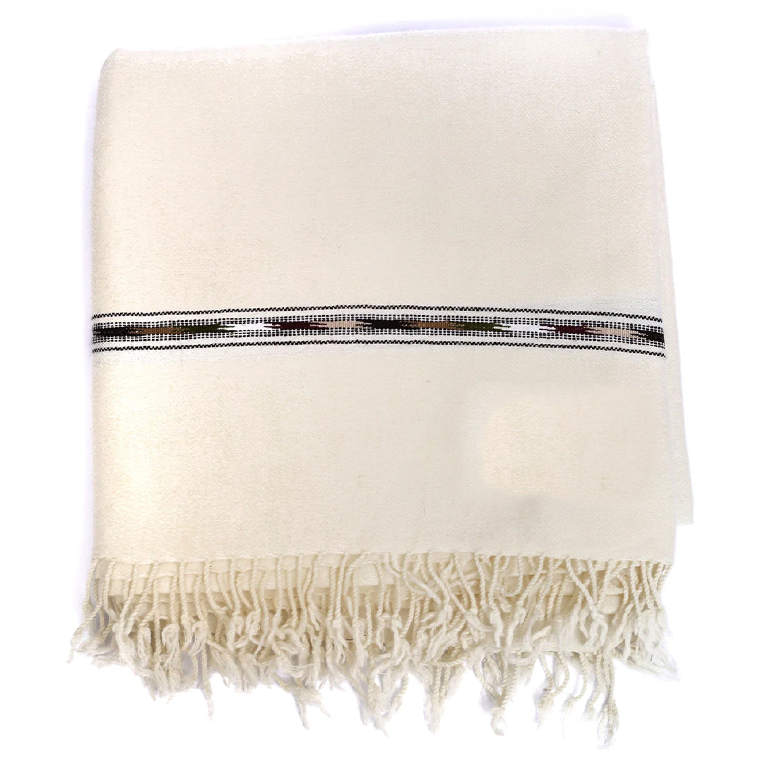 Swaati Wool Shawl Off White