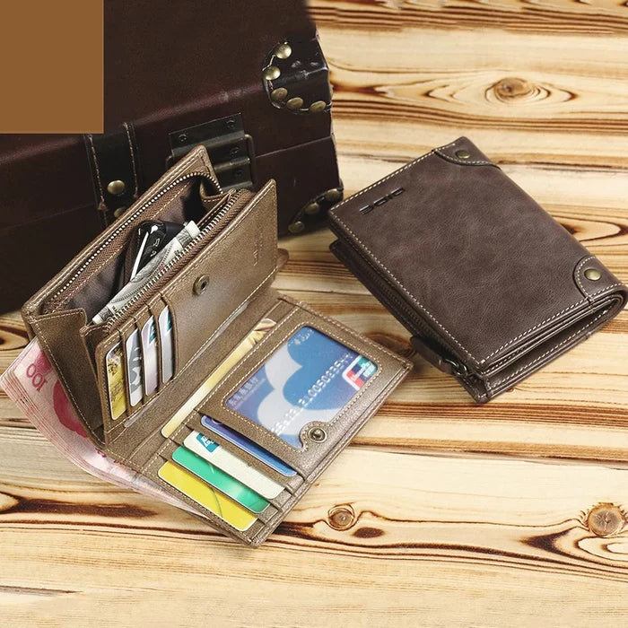 DIDE Brand Business PU Leather Wallet